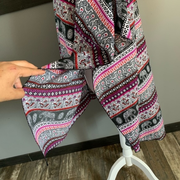 LIVE 4 TRUTH open cardigan high low kimono size large dolman short sleeves - Picture 9 of 15